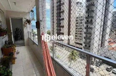 Apartamento 140 m² no itararé, 2 dormitórios com 01 suíte e vista mar