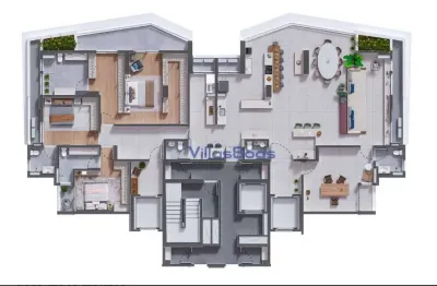 Apartamento com 4 dormitórios à venda, 299 m² por r$ 3.254.895,82 - jardim aquarius - são josé dos campos/sp