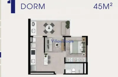 Apartamento com 1 dormitório à venda, 45 m² por r$ 595.000,00 - parque residencial aquarius - são josé dos campos/sp