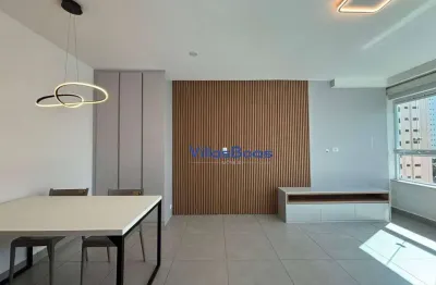 Apartamento com 1 dormitório para alugar, 48 m² por r$ 4.505,00/mês - jardim aquarius - são josé dos campos/sp