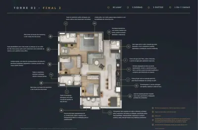 Apartamento com 3 dormitórios à venda, 83 m² por r$ 1.229.693,36 - royal park - são josé dos campos/sp