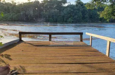 Chácara na beira do rio manso.4 dormitórios à venda, 200000 m² por r$ 650.000 - zona rural - cuiabá/mt