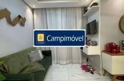 Apartamento garden para venda em campinas, jardim samambaia, 2 dormitórios, 1 banheiro, 1 vaga