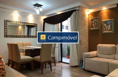 Apartamento para venda em campinas, jardim do lago, 3 dormitórios, 1 suíte, 2 banheiros, 2 vagas