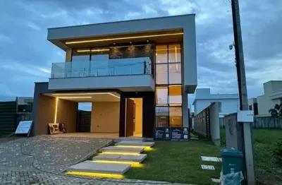 Casa de luxo em condomínio na cidade alpha, eusébio-ce: 3 quartos, 3 suítes, 4 banheiros, 4 vagas de garagem, 273,84 m².