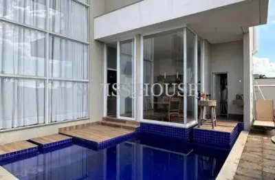 Casa em condomínio fechado com 3 quartos à venda na rua gilberto piassa, --, swiss park, campinas, 316 m2 por r$ 3.300.000