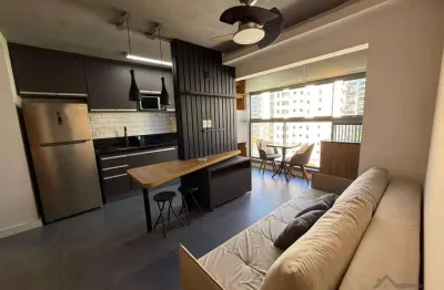 Apartamento com 1 quarto para alugar na rua santa cruz, --, cambuí, campinas, 40 m2 por r$ 4.300