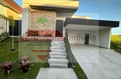 Casa nova, térrea, a venda, com 04 suítes - condomínio cyrela landscape, taubaté sp