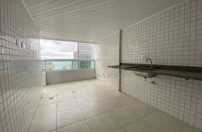 Apartamento vista mar com 3 dormitórios à venda, 125 m² por r$ 980.000 - boqueirão - praia grande/sp