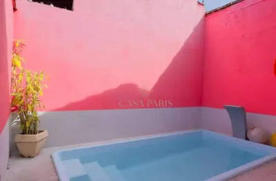 Casa com 2 dormitórios com piscina à venda, 73 m² por r$ 390.000 - ocian - praia grande/sp