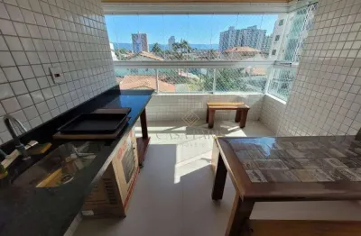 Apartamento mobiliado de 2 quartos à venda na vila guilhermina em praia grande!