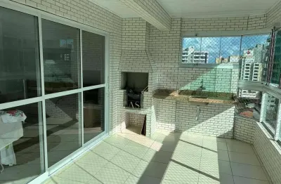 Apartamento mobiliado com 3 dormitórios e 3 vagas de garagem demarcadas à venda, 131 m² na guilhermina, em praia grande/sp