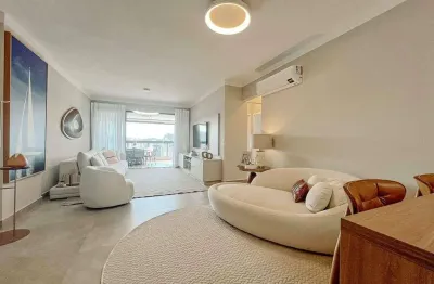 Apartamento mobiliado com 3 suítes à venda, 143 m² por r$ 2.150.000 - canto do forte - praia grande/sp