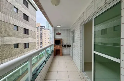 Apartamento com 2 dormitórios à venda, 80 m² por r$ 620.000,00 - caiçara - praia grande/sp