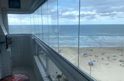 Apartamento vista mar com 2 dormitórios à venda, 76 m² na mirim, em praia grande/sp