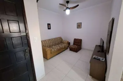 Apartamento mobiliado com 2 dormitórios sendo 1 suíte à venda, 64 m² por r$ 280.000 - tupi - praia grande/sp
