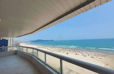 Apartamento amplo e com vista do mar à venda com 3 quartos em praia grande!