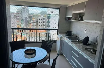 Apartamento vista mar com 2 dormitórios à venda, 74 m² por r$ 700.000 - vila guilhermina - praia grande/sp