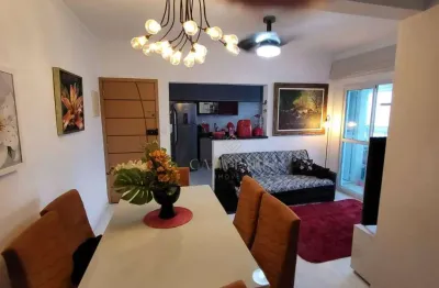 Apartamento mobiliado com 3 dormitórios à venda, 115 m² por r$ 1.200.000 - aviação - praia grande/sp