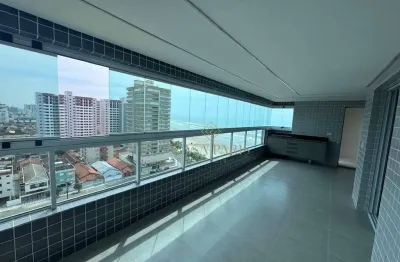 Apartamento vista mar com 3 dormitórios à venda, 112 m² por r$ 895.000 - caiçara - praia grande/sp