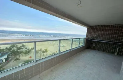 Apartamento com 3 quartos frente mar à venda, 111 m² por r$ 950.000 - mirim - praia grande/sp