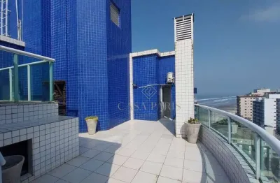 Cobertura com 2 dormitórios à venda, 90 m² por r$ 800.000,00 - caiçara - praia grande/sp