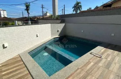Apartamento com 2 dormitórios à venda, 55 m² por r$ 408.000,00 - mirim - praia grande/sp