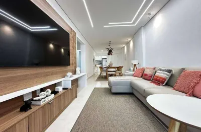 Apartamento com 3 dormitórios à venda, 114 m² por r$ 1.600.000,00 - maracanã - praia grande/sp