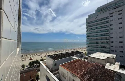 Kitnet vista mar com 1 dormitório à venda, 30 m² por r$ 247.000 - canto do forte - praia grande/sp