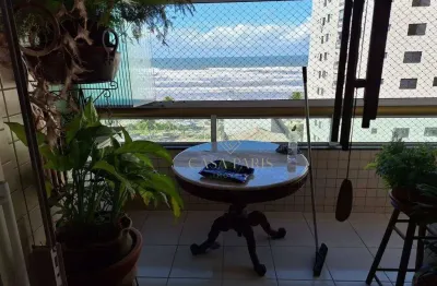Apartamento vista mar com 3 suítes à venda, 140 m² por r$ 700.000 - caiçara - praia grande/sp