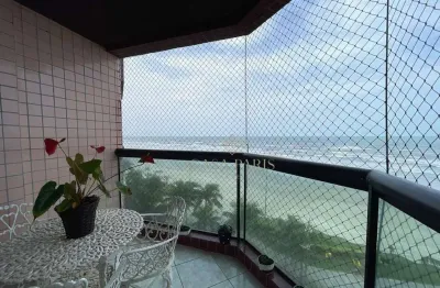 Apartamento vista mar com 3 dormitórios à venda, 125 m² por r$ 742.000 - caiçara - praia grande/sp