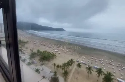 Apartamento vista mar com 2 dormitórios à venda, 69 m² por r$ 435.000 - boqueirão - praia grande/sp