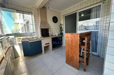 Apartamento à venda, 134 m² por r$ 1.090.000,00 - canto do forte - praia grande/sp