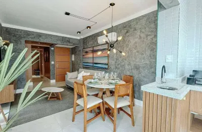 Apartamento com 2 dormitórios à venda, 67 m² por r$ 740.000,00 - maracanã - praia grande/sp