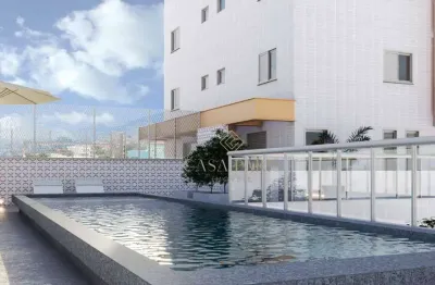 Lançamento! apartamento com 2 dormitórios à venda, 73 m² por r$ 714.420 - jardim real - praia grande/sp