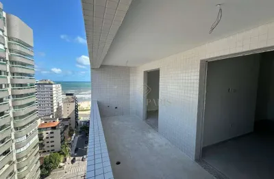 Apartamento vista mar com 2 dormitórios à venda, 76 m² por r$ 589.000 - tupi - praia grande/sp