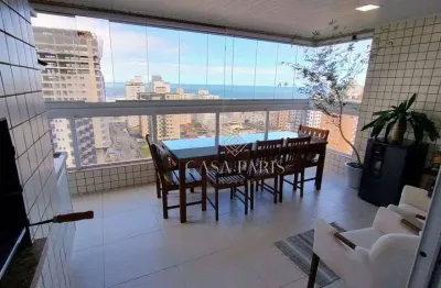 Apartamento com 3 dormitórios à venda, 145 m² por r$ 1.620.000,00 - vila guilhermina - praia grande/sp