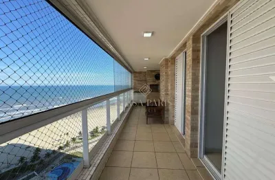 Apartamento mobiliado e vista mar com 3 dormitórios sendo 1 suíte à venda, 91 m² por r$ 850.000 - mirim - praia grande/sp