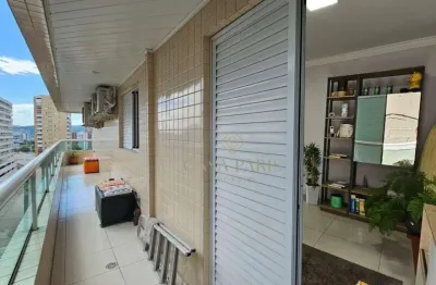 Apartamento mobiliado com 3 dormitórios à venda, 134 m² por r$ 820.000 - vila guilhermina - praia grande/sp