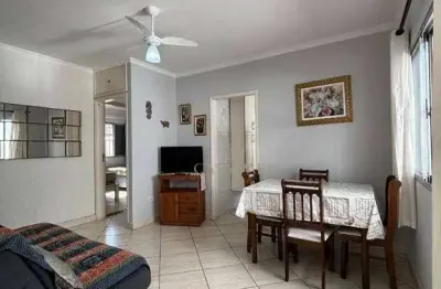 Apartamento mobiliado com 1 dormitório à venda, 49 m² por r$ 265.000 - vila guilhermina - praia grande/sp