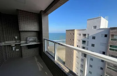 Apartamento vista mar com 2 dormitórios à venda, 66 m² por r$ 640.000 - jardim real - praia grande/sp