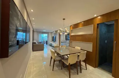 Apartamento mobiliado com 3 dormitórios à venda, 129 m² por r$ 1.300.000 - canto do forte - praia grande/sp