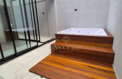 Sobrado novo com fino acabamento e 3 suítes à venda, 180 m² por r$ 1.200.000 - boqueirão - praia grande/sp