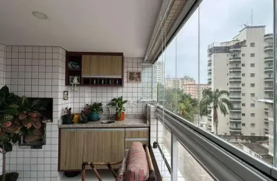 Apartamento com 2 dormitórios à venda, 86 m² por r$ 585.000,00 - aviação - praia grande/sp