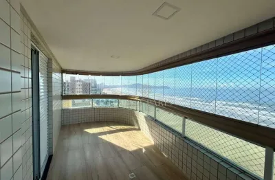 Apartamento frente mar com 3 suítes à venda, 156 m² por r$ 1.680.000 - aviação - praia grande/sp