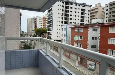 Apartamento novo com  vista do mar de 1 quarto à venda na vila guilhermina!!!