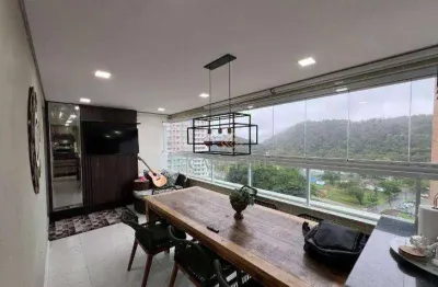 Apartamento com 4 dormitórios à venda, 147 m² por r$ 1.800.000,00 - canto do forte - praia grande/sp