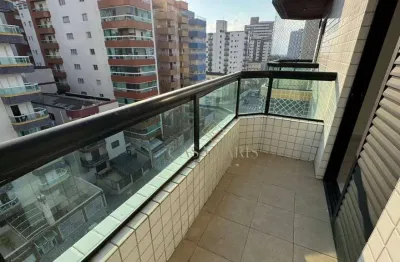 Apartamento com 1 dormitório à venda, 55 m² por r$ 350.000,00 - vila guilhermina - praia grande/sp