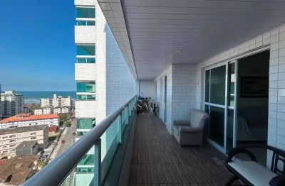 Apartamento vista mar com 2 dormitórios à venda, 95 m² por r$ 570.000 - caiçara - praia grande/sp