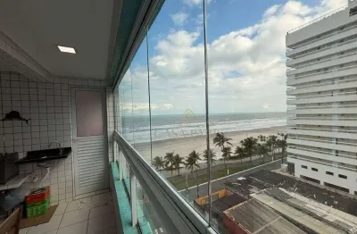 Apartamento vista mar com 1 suíte à venda, 55 m² por r$ 400.000 - jardim real - praia grande/sp